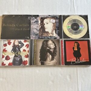 Belinda Carlisle 6 CD Lot RUNAWAY HORSES & Live Your Life LITTLE BLACK BOOK Luna